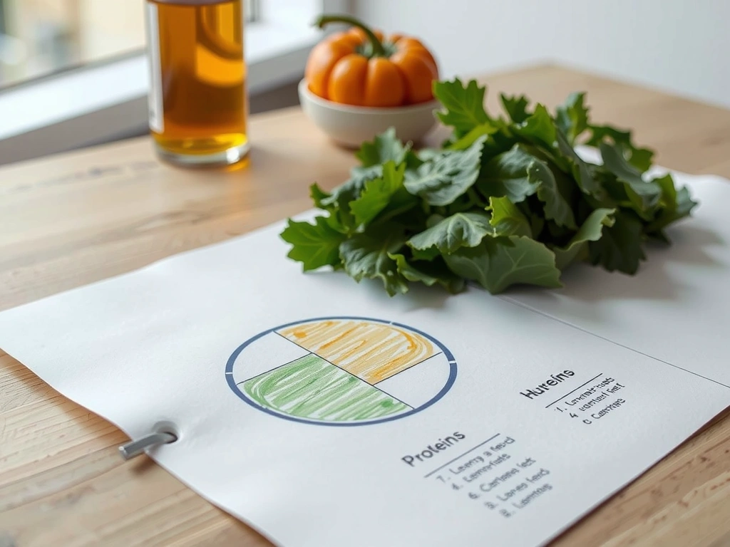 Schéma d'ordonnance nutritionnelle manuscrite